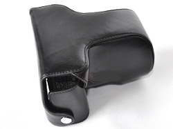 Kožené pouzdro pro fotoaparát FujiFilm Fuji X-E1 černé