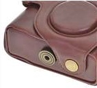 Kožené pouzdro pro Canon G11 a G12 hnědé