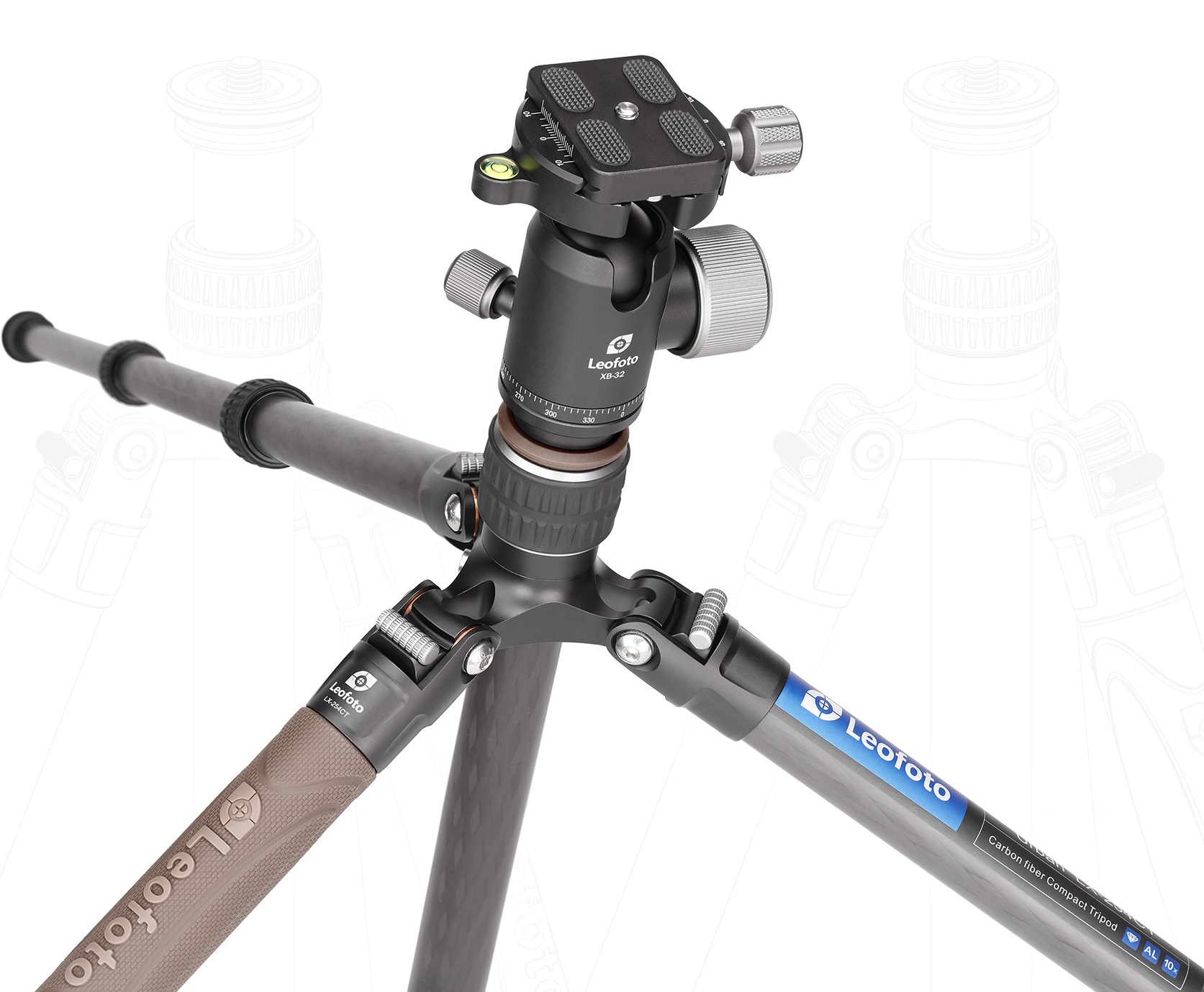 Tripod Leofoto Urban LX-254CT s hlavou XB32