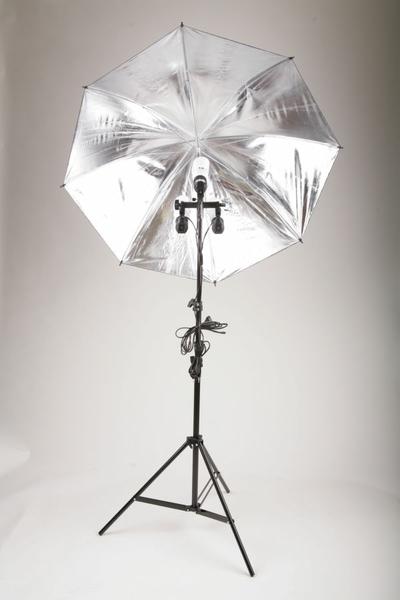 Stativový Day Light držák 3 žárovek a deštníku