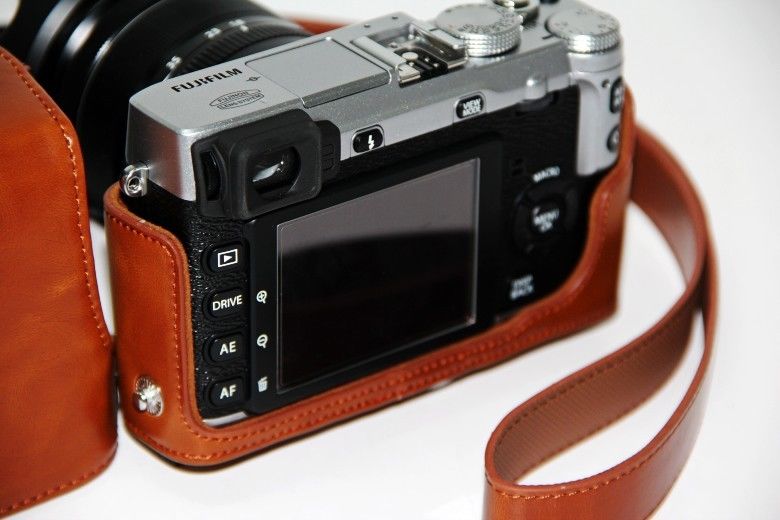 Kožené pouzdro pro FUJIFILM X-E2S hnědé