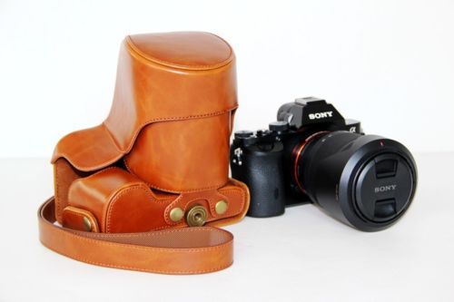 Kožené pouzdro pro SONY ALPHA A7 / A7R / A7S hnědé