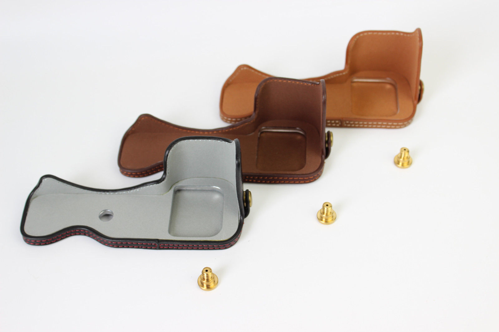 Kožené pouzdro pro SONY ALPHA A7 / A7R / A7S tmavě hnědé