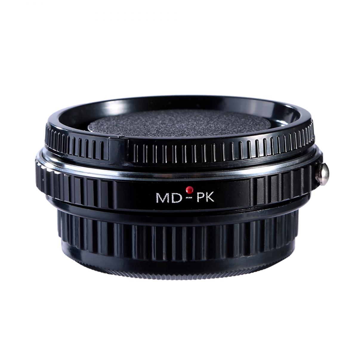 Redukce s optickým členem K&F Concept z objektivu Minolta MD na Pentax