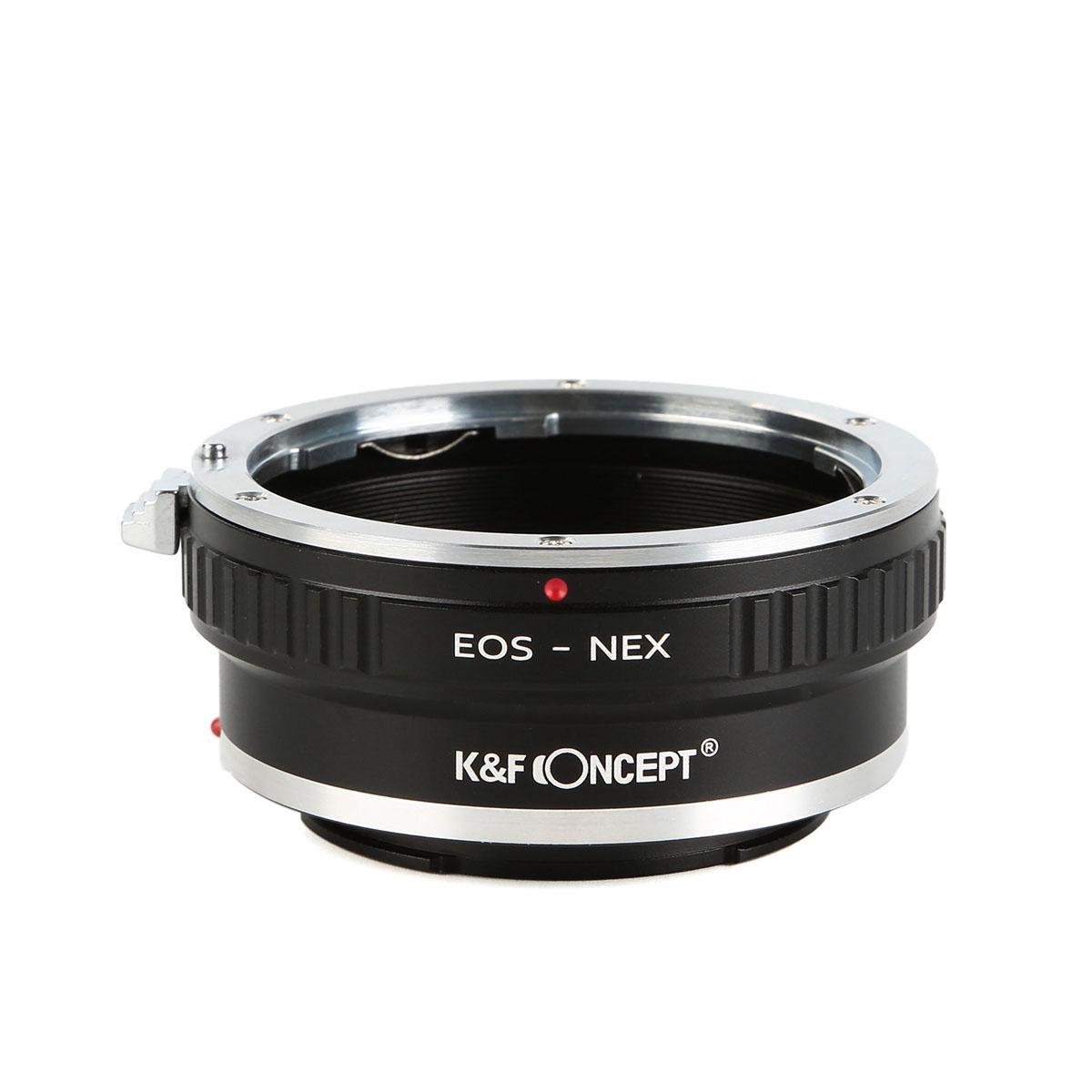 Redukce K&F Concept z objektivu Canon EOS na SONY E s držákem na stativ