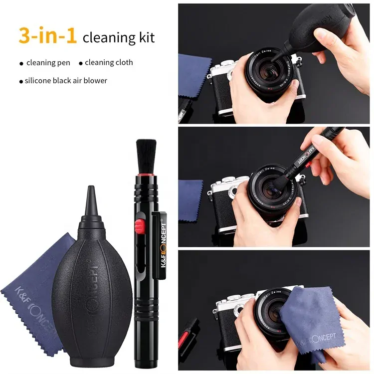 Čisticí sada DSLR pro fotoaparáty 3v1 K&F Concept 