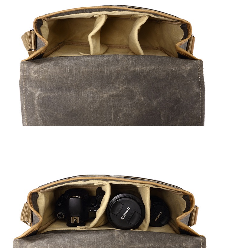 Stylová retro foto brašna Vagabund modrá