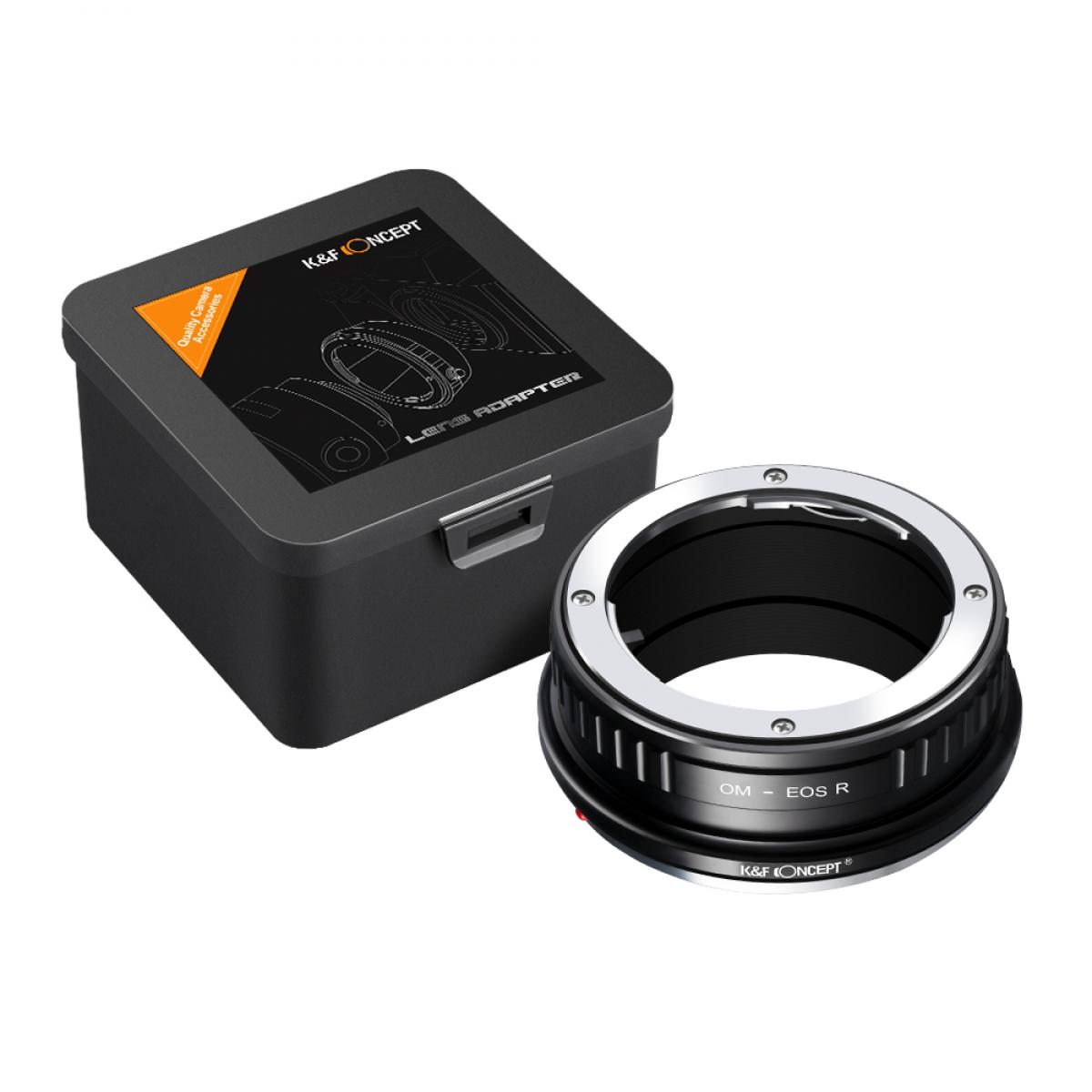 Redukce K&F Concept z objektivu Olympus OM na CANON EOS R