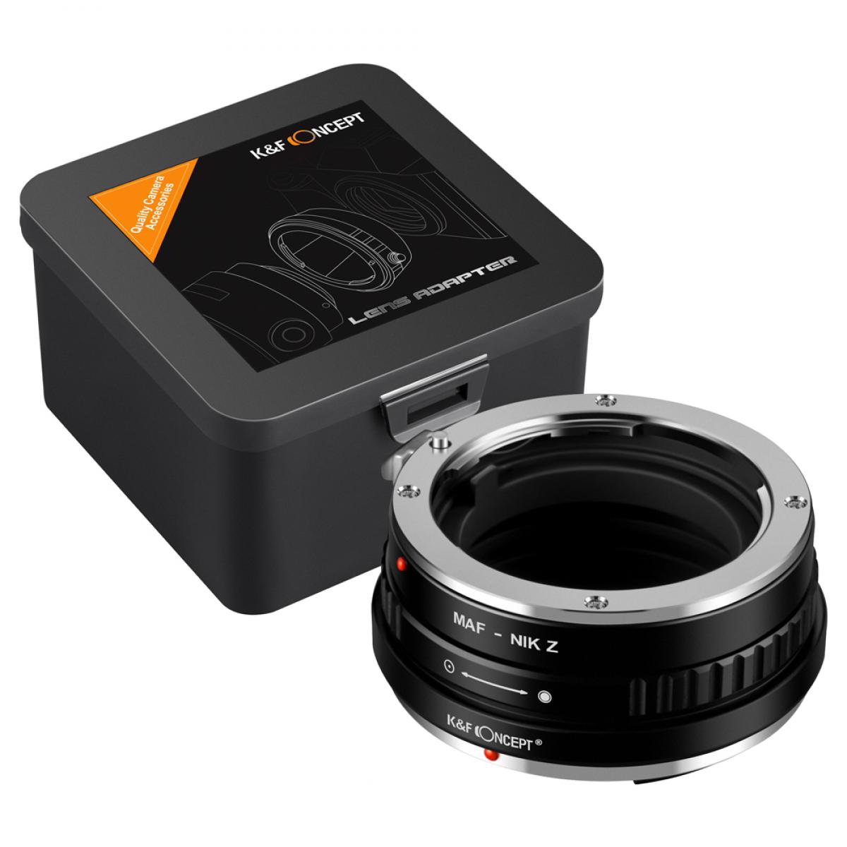 Redukce K&F Concept z objektivu Minolta A / Sony A na Nikon Z