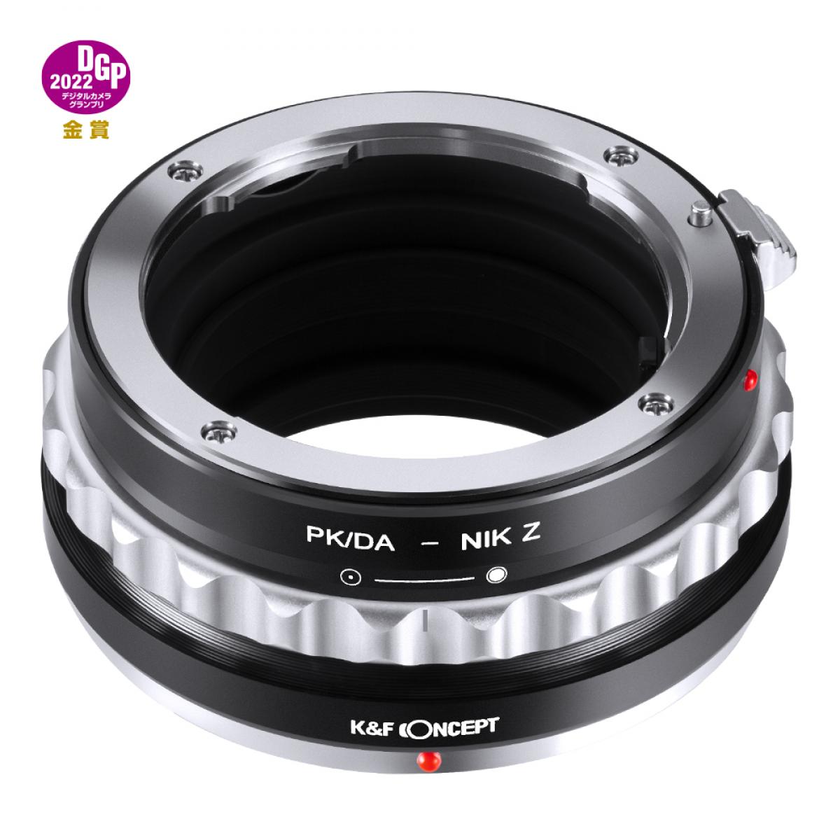 Redukce K&F Concept z objektivu Pentax K/M/A/FA/DA na Nikon Z