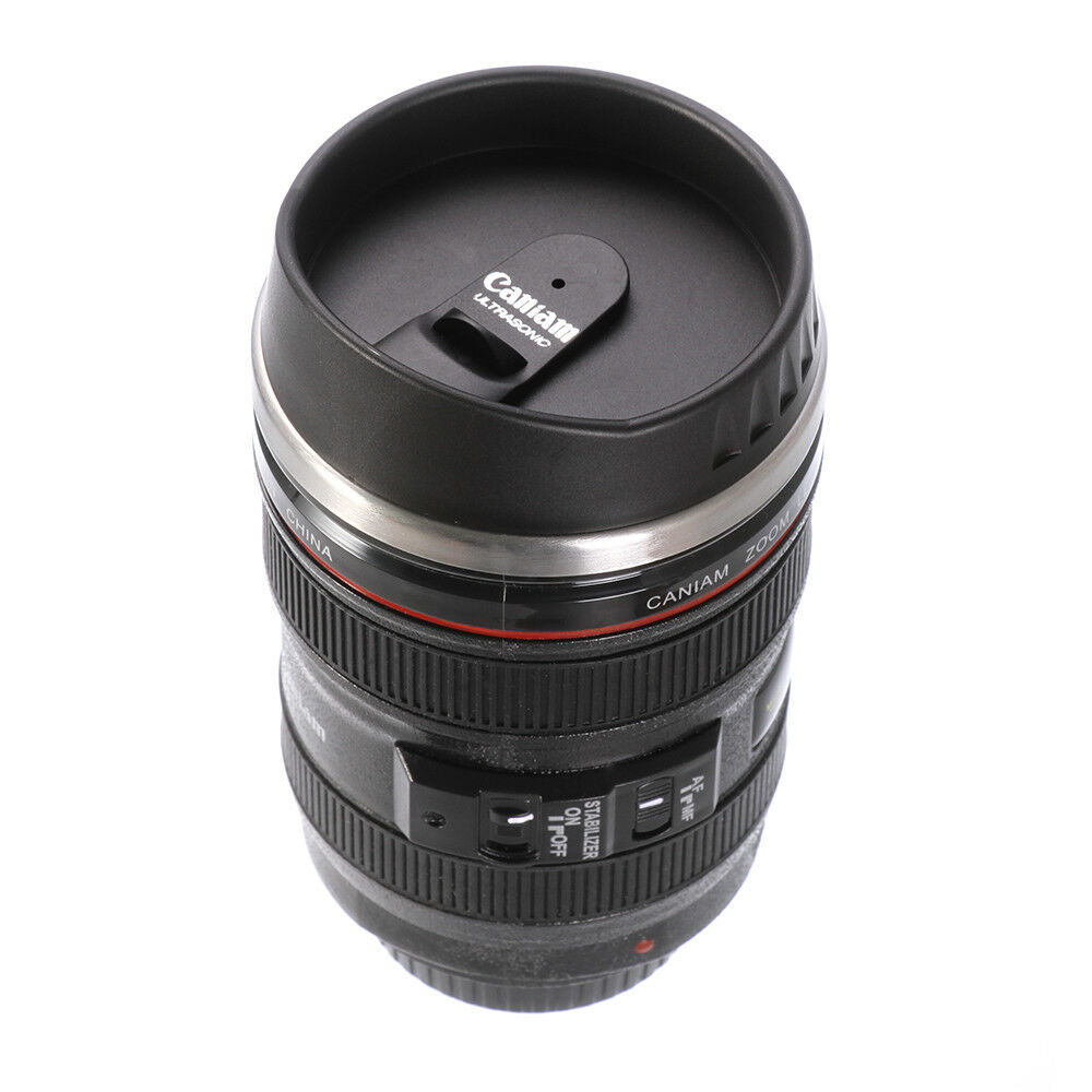 Termohrnek objektiv Canon Caniam EF 24-105mm s uzávěrem