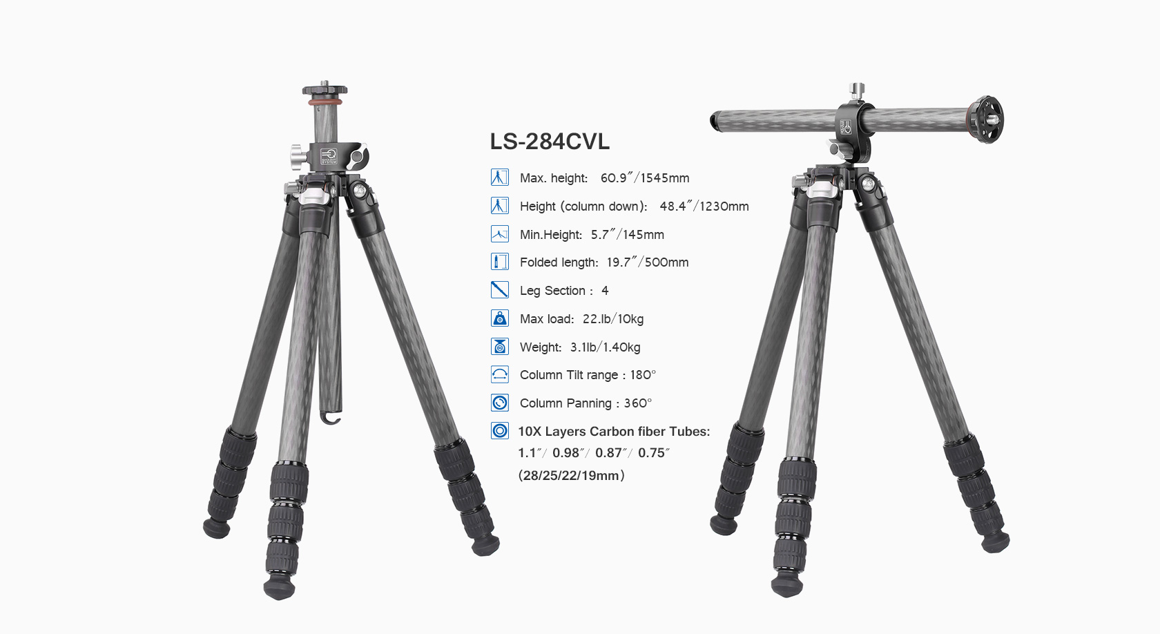 Tripod Leofoto Ranger LS-284CVL