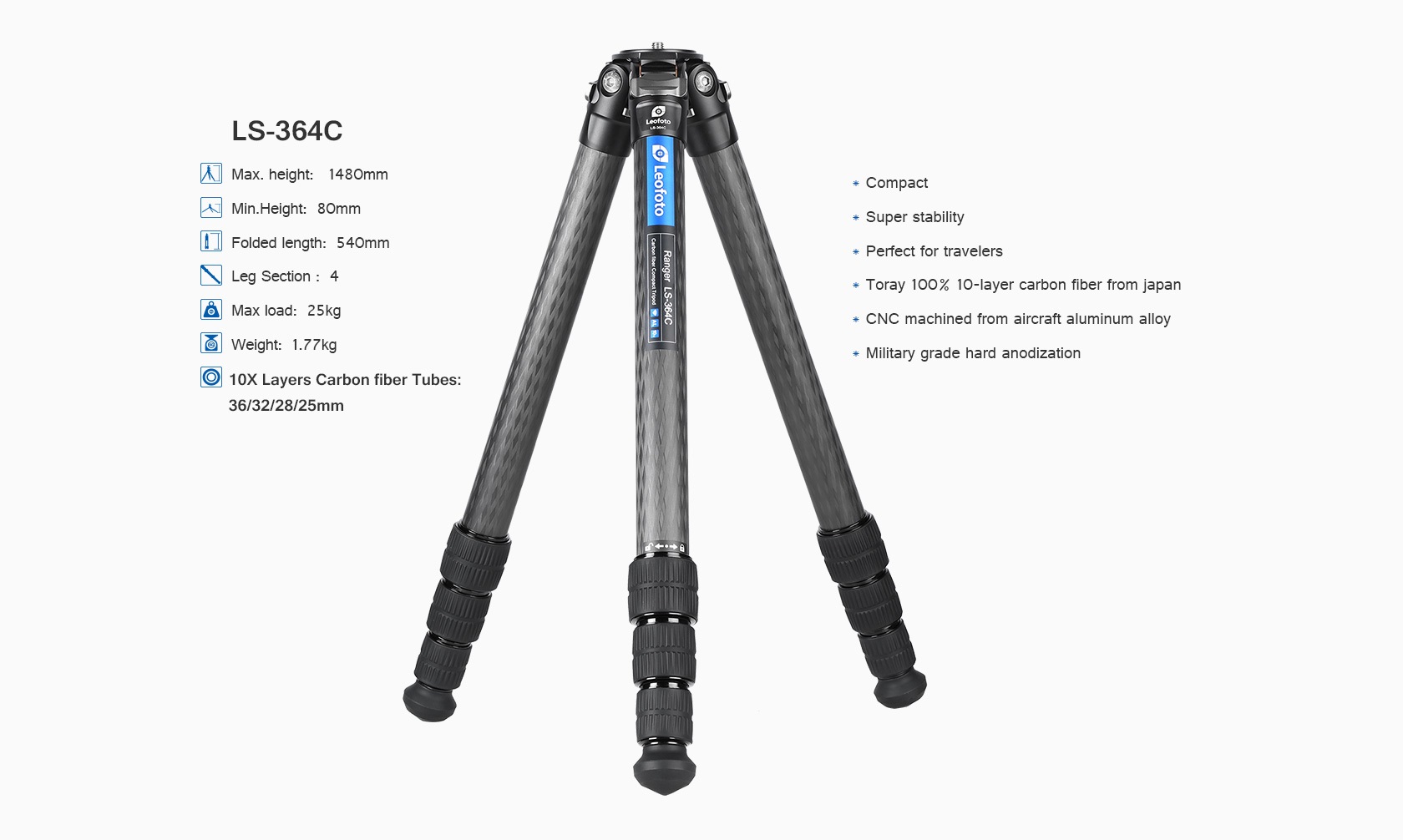Tripod Leofoto Ranger LS-364C