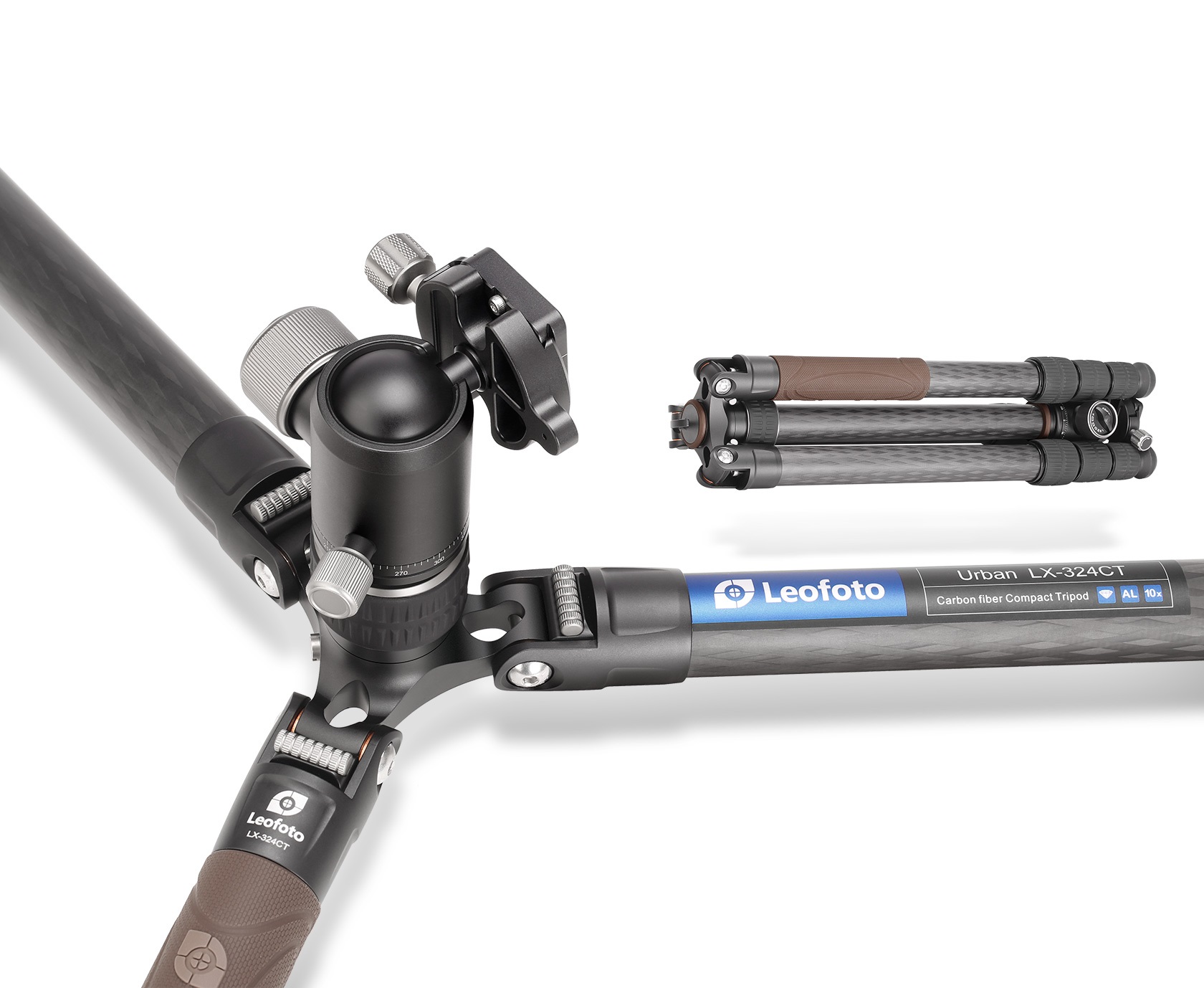 Tripod Leofoto Urban LX-324CT s hlavou XB38