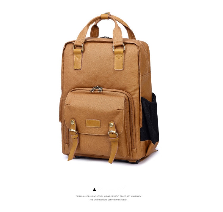 Stylový fotobatoh Vagabund City Khaki