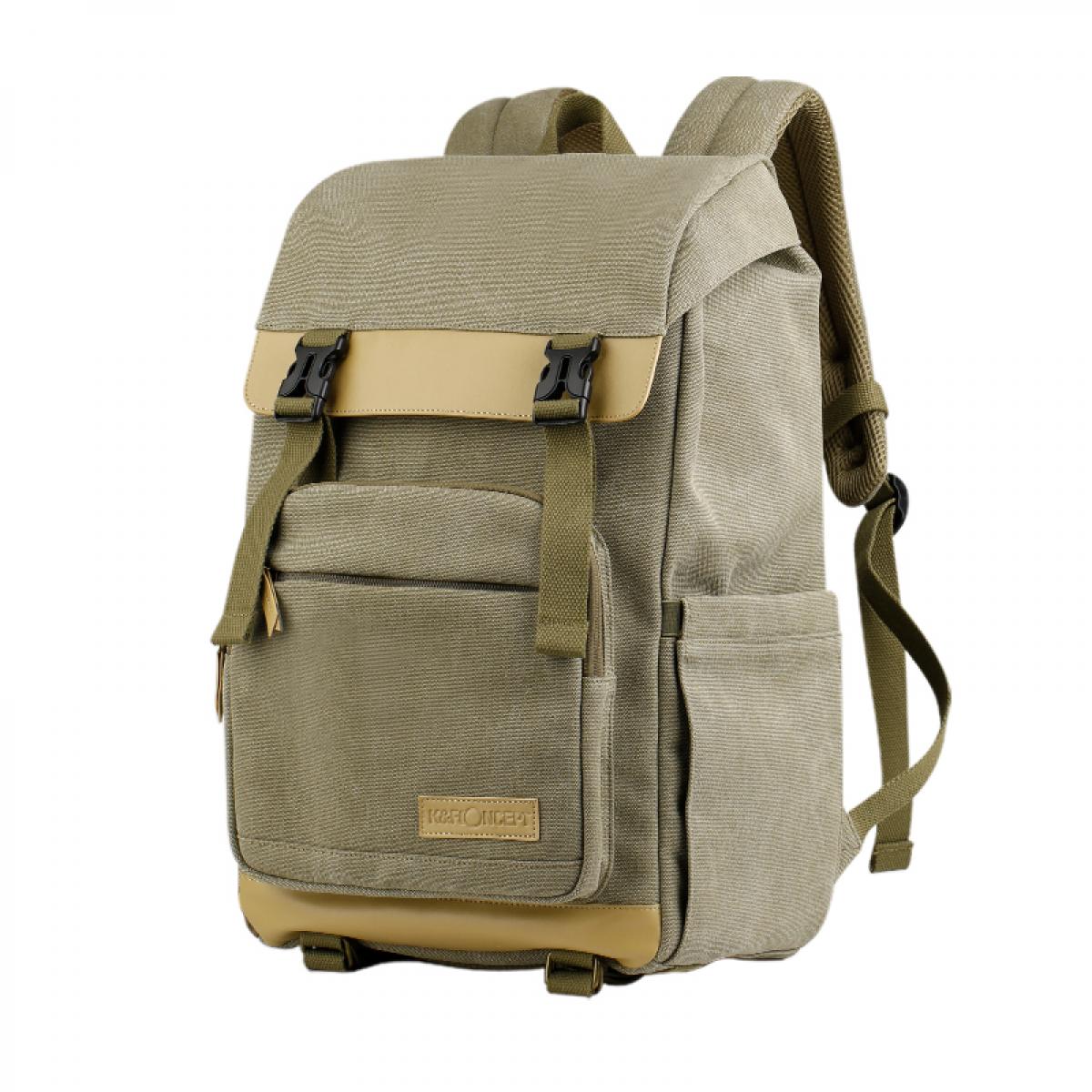 K&F Concept plátěný fotobatoh KF13.122 khaki
