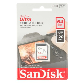 SanDisk Ultra 64GB SDHC Memory Card 140MB/s