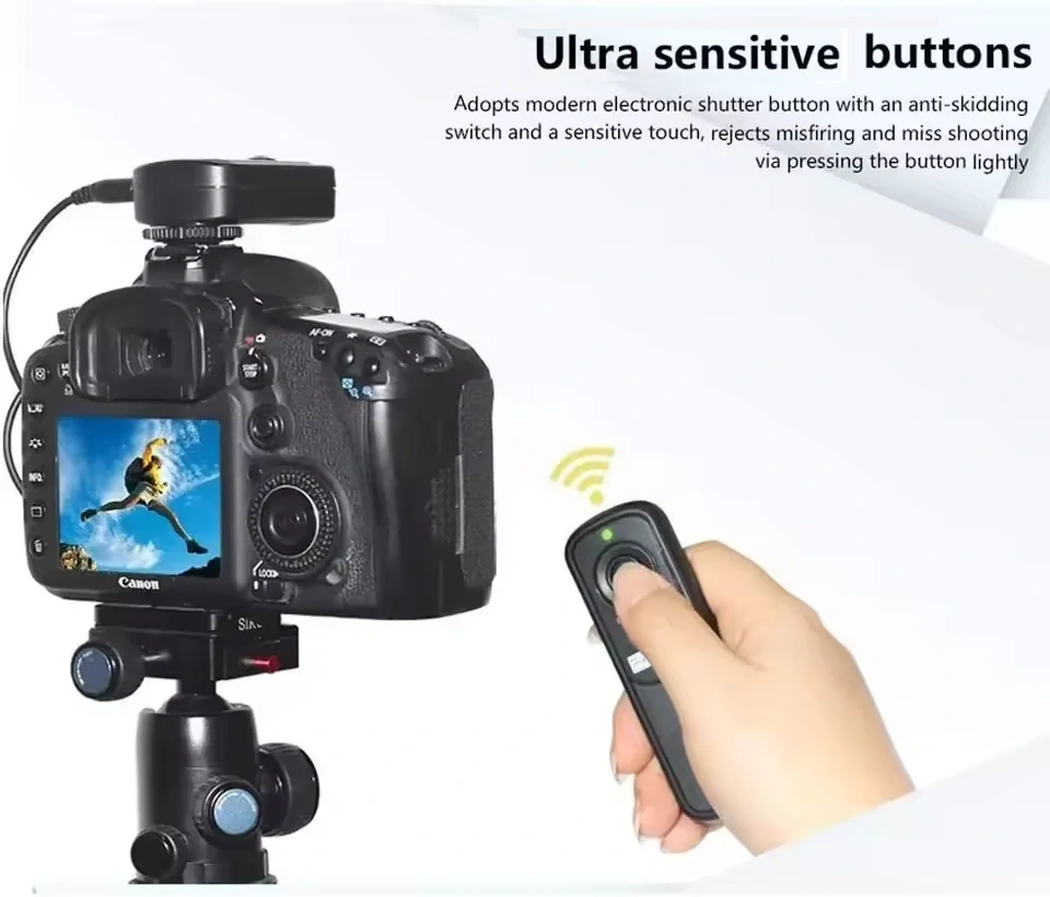 Bezdrátová spoušť pro Nikon D90, D3300, D5300, D7000, D610, D750, D780, Z5, Z6, Z7 ... 2.4 GHz