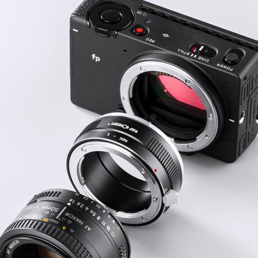Redukce K&F Concept z objektivu Nikon F (Ai) na LEICA L