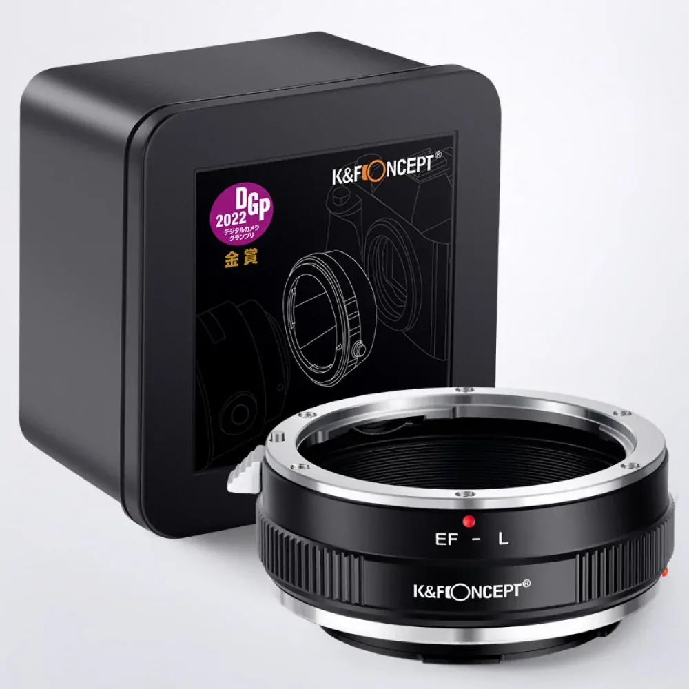 Redukce K&F Concept z objektivu Canon EOS na LEICA L