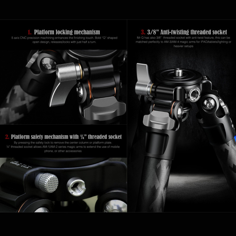 Fotografický stativ Mr.Q LQ-324 s hlavou LH-40