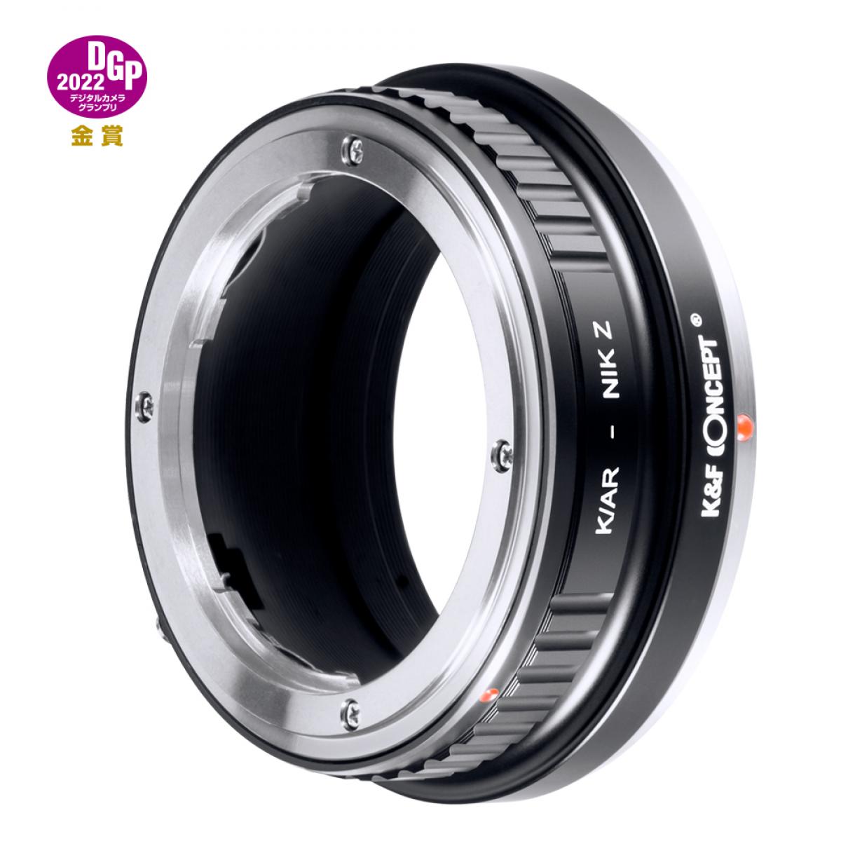 Redukce K&F Concept z objektivu Konica AR na Nikon Z