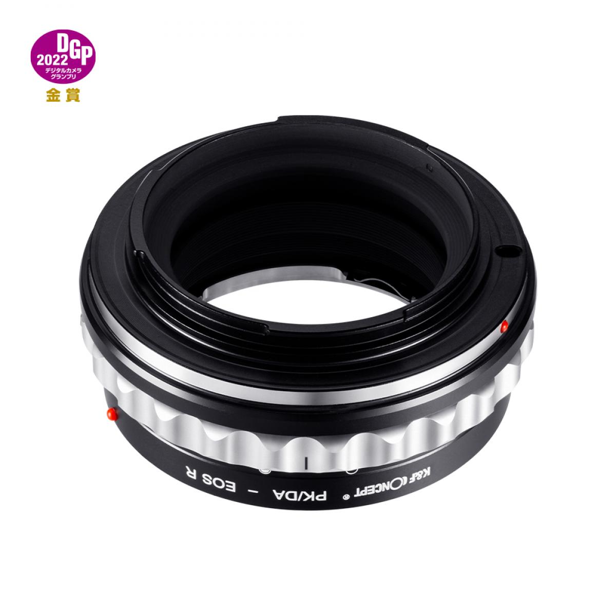 Redukce K&F Concept z objektivu Pentax (PK/DA) na CANON EOS R