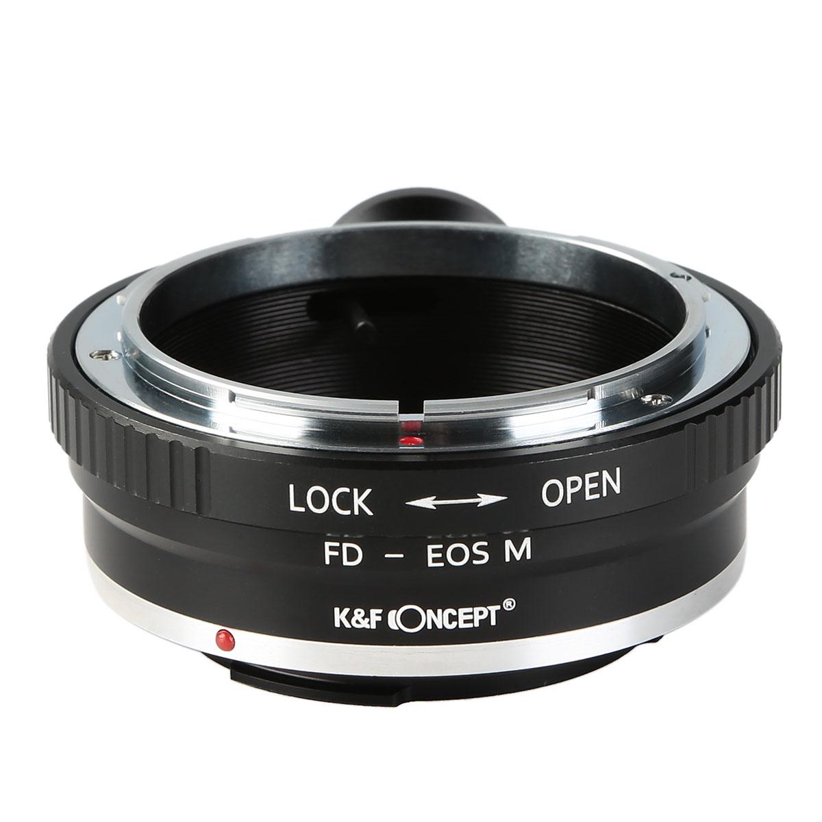 Redukce K&F Concept z objektivu Canon FD na CANON EOS M s držákem na stativ