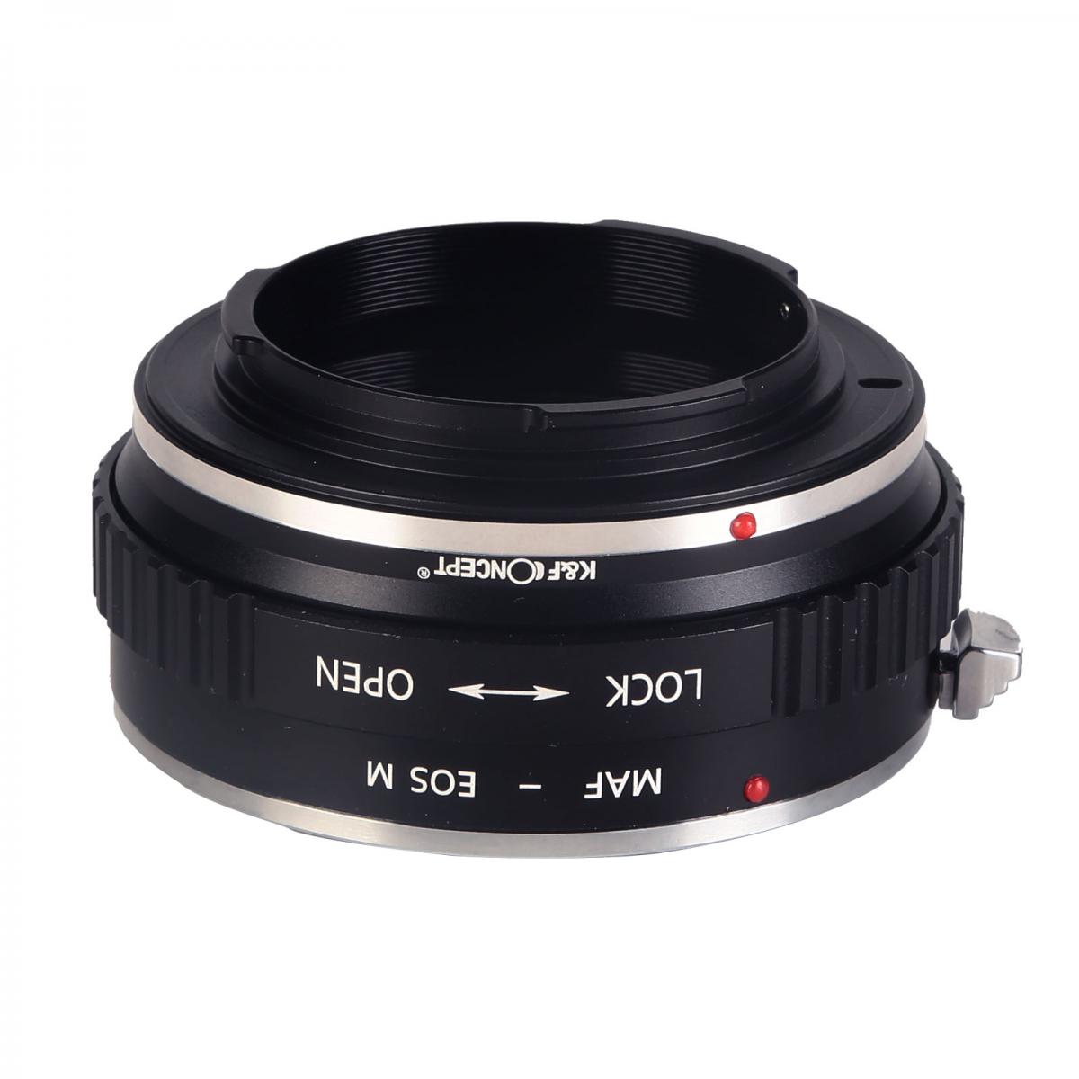 Redukce K&F Concept z objektivu Minolta AF (Sony A) na CANON EOS M s držákem na stativ