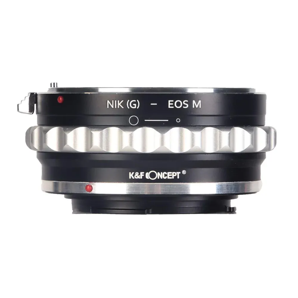Redukce K&F Concept z objektivu Nikon G na CANON EOS M 