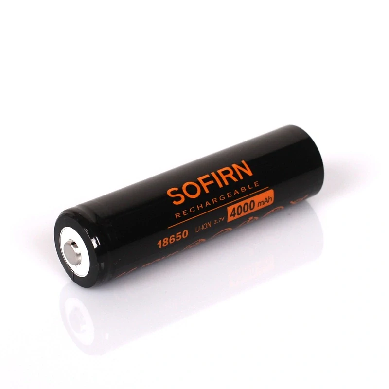 Nabíjecí Li-ion baterie Sofirn 18650 4000mAh, nejen pro LED svítilny, button top