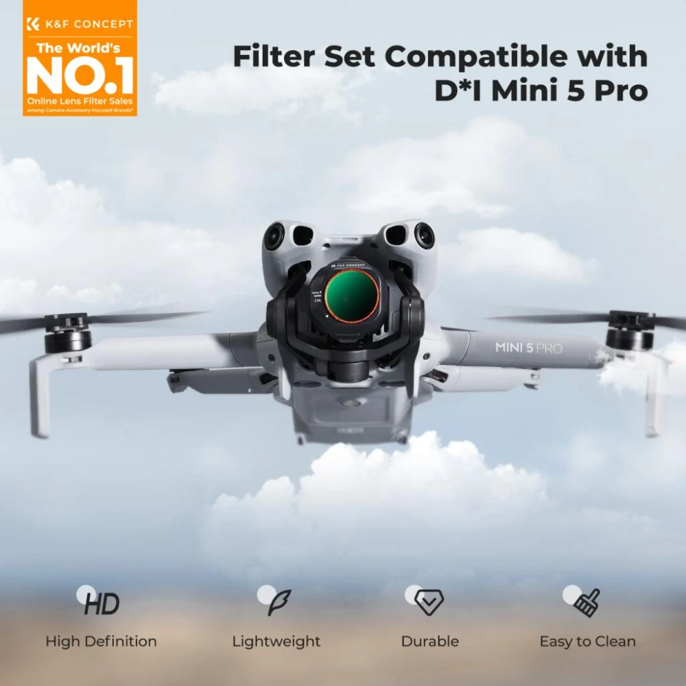 K&F Concept Sada ND/PL filtrů pro DJI Mini 5 Pro, 6 kusů