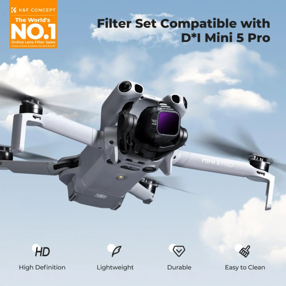 K&F Concept Sada ND filtrů pro DJI Mini 5 Pro, 4 kusy
