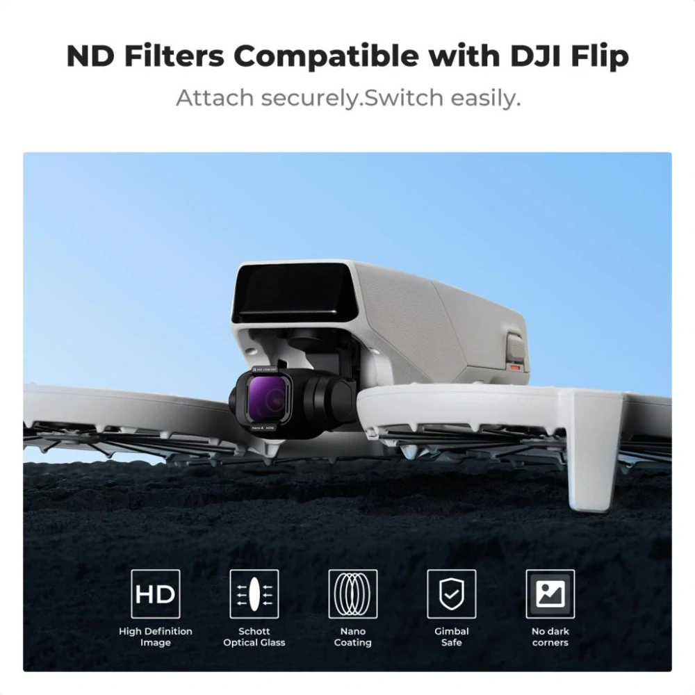 K&F Concept Sada CPL a ND filtrů pro DJI Flip, 3 kusy