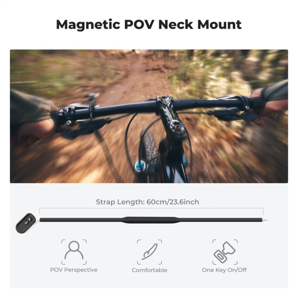 K&F Concept Magnetický držák na krk pro akční kamery a Osmo Pocket 3
