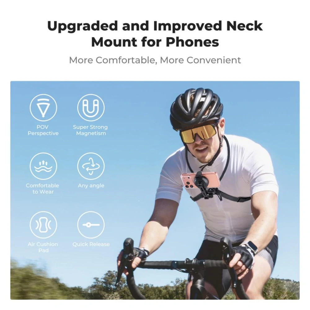 K&F Concept Magnetický držák na krk pro mobilní telefony 2v1