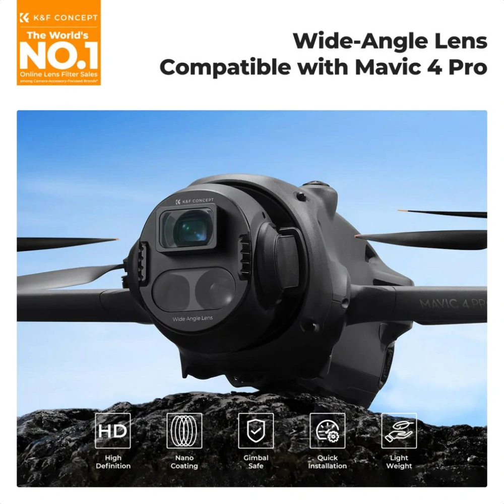 K&F Concept Širokoúhlá předsádka pro DJI Mavic 4 Pro