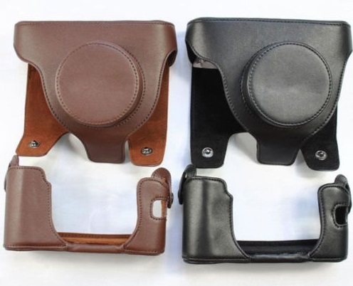 Kožené pouzdro pro fotoaparát Fujifilm X100 hnědé (LC-X100)