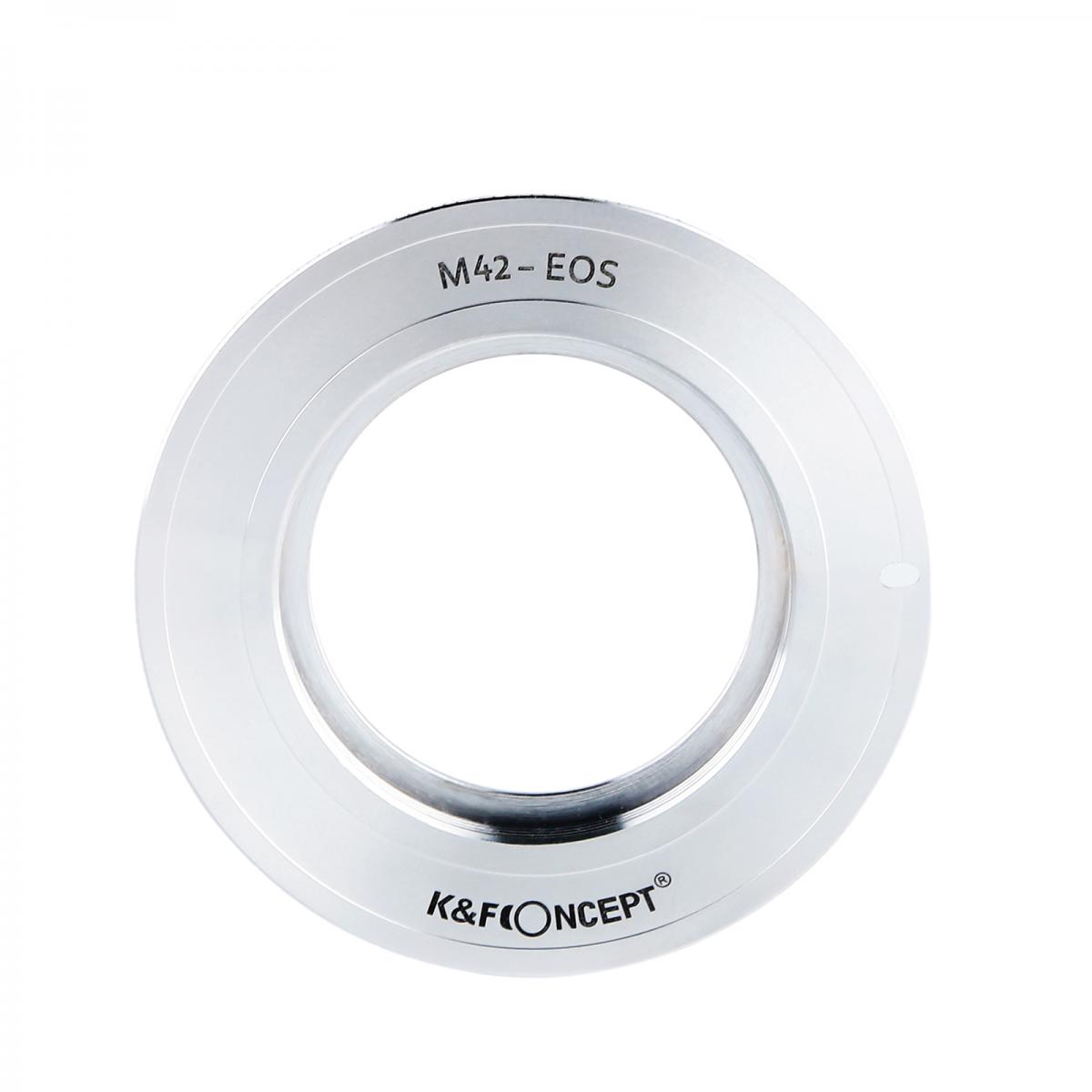 Redukce K&F Concept z objektivu M42 na Canon EOS
