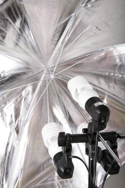 Stativový Day Light držák 3 žárovek a deštníku