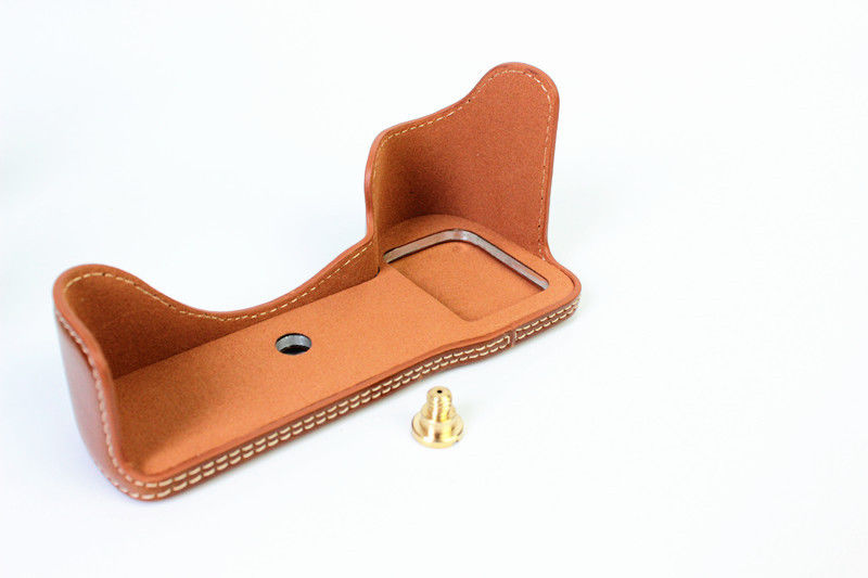 Kožené pouzdro pro SONY ALPHA A7 / A7R / A7S MARK II hnědé