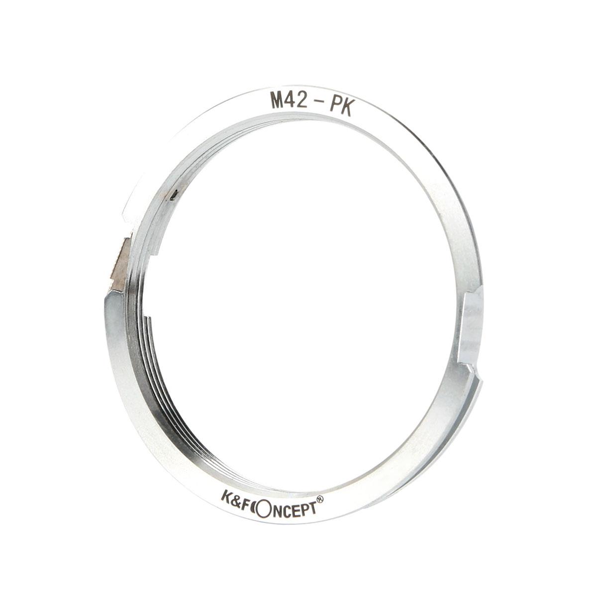 Redukce K&F Concept z objektivu M42 na Pentax K s klíčem