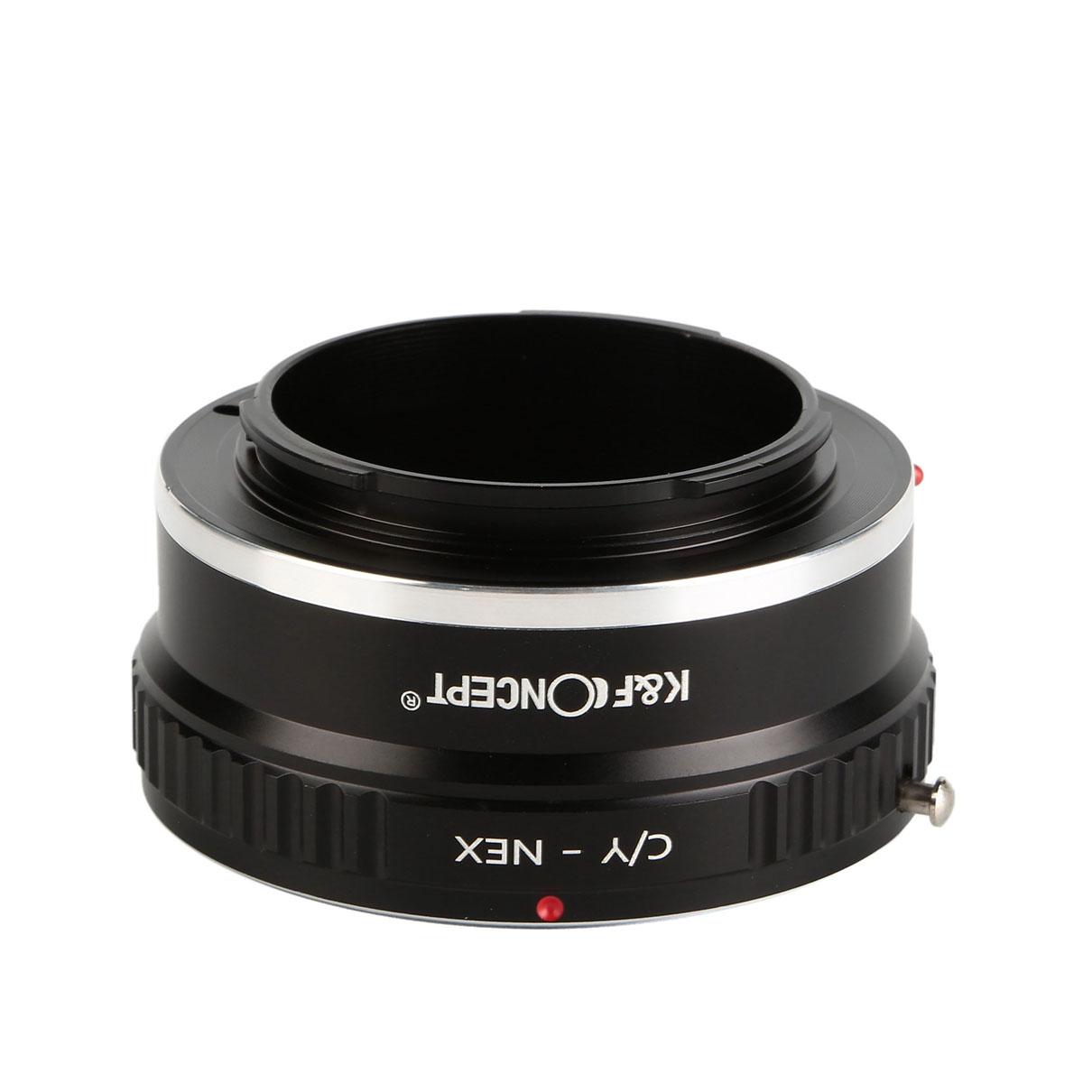 Redukce K&F Concept z objektivu Contax/Yashica na SONY E s držákem na stativ