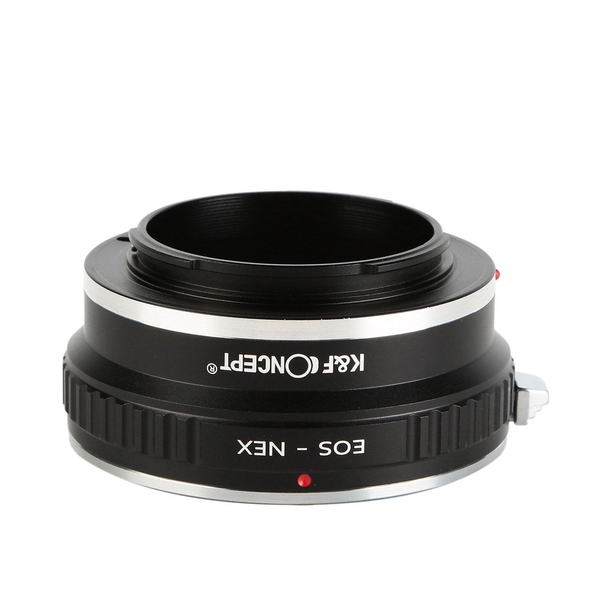 Redukce K&F Concept z objektivu Canon EOS na SONY E s držákem na stativ