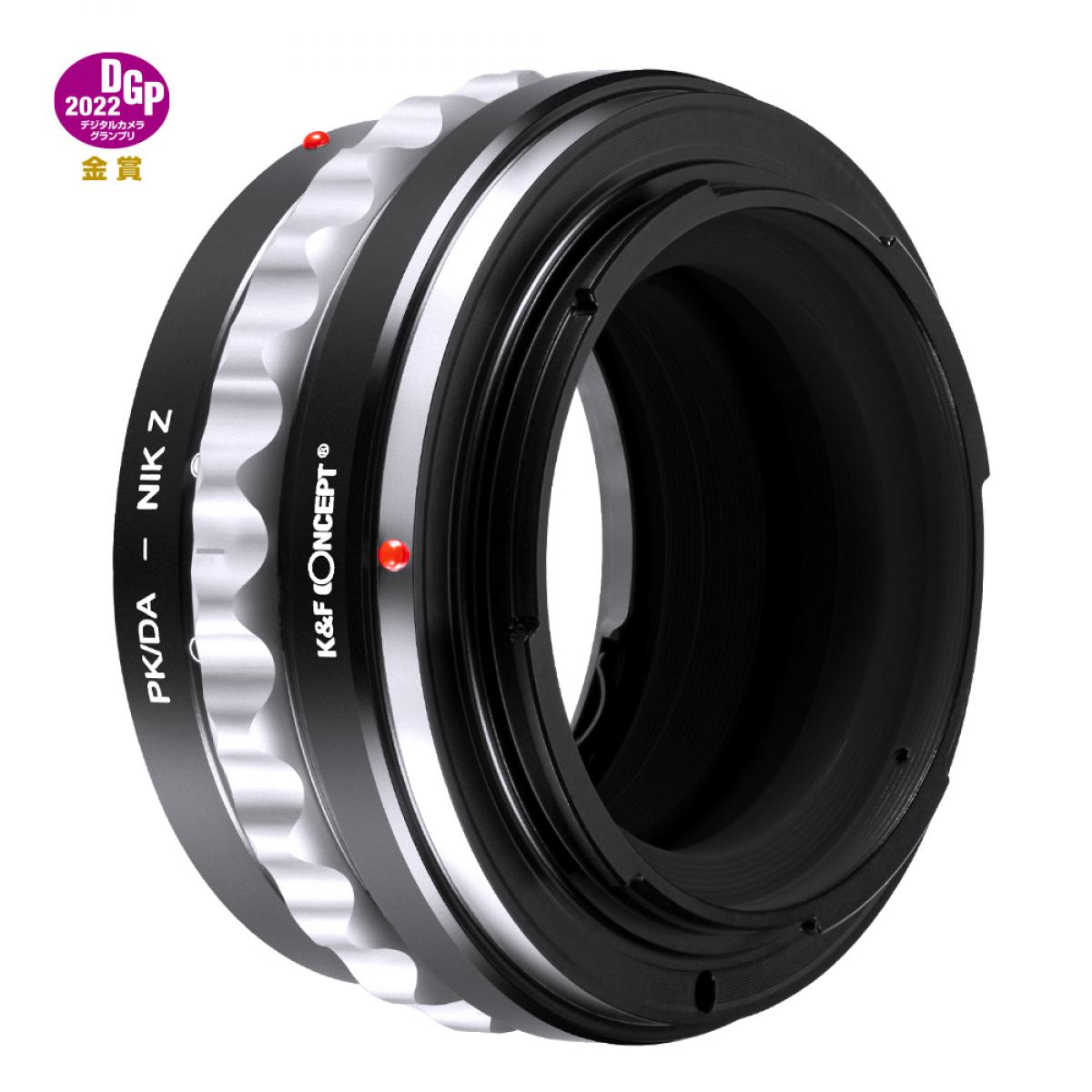 Redukce K&F Concept z objektivu Pentax K/M/A/FA/DA na Nikon Z
