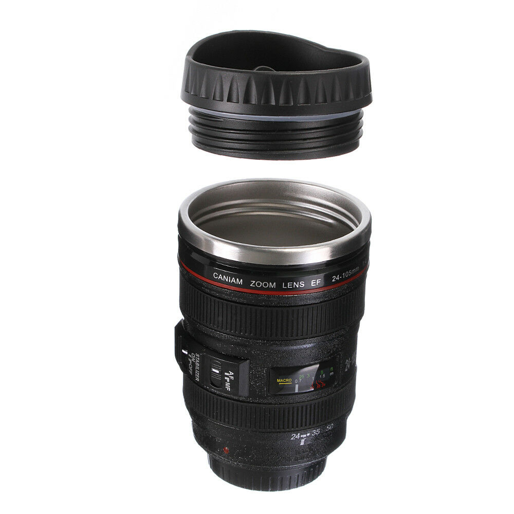 Termohrnek objektiv Canon Caniam EF 24-105mm s uzávěrem