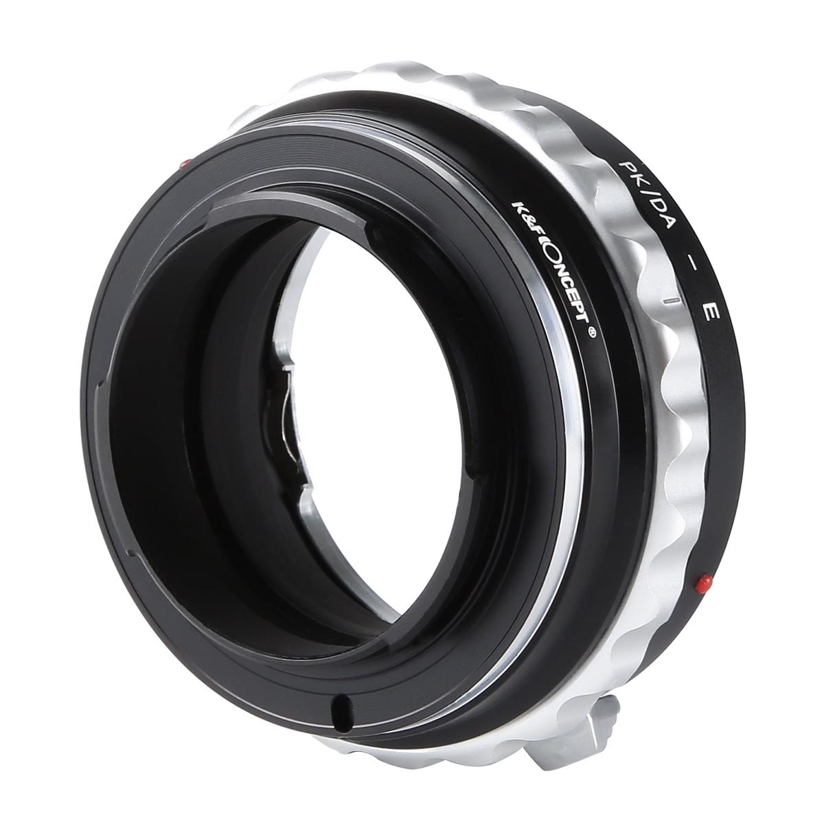 Redukce K&F Concept z objektivu Pentax K/M/A/FA/DA na SONY E