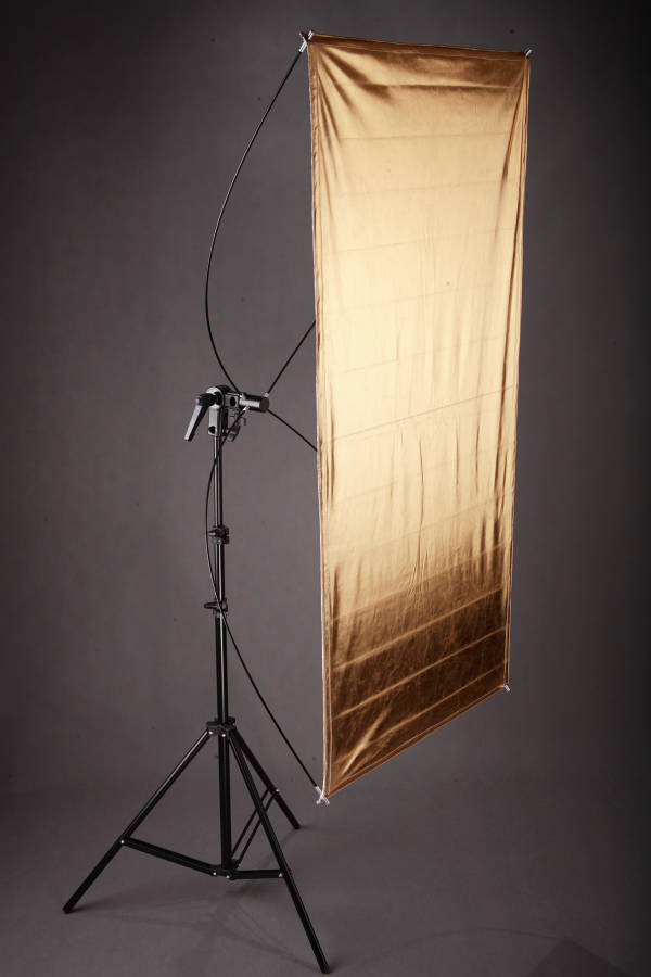 Odrazový panel 60 x 120cm, zlatý/stříbrný