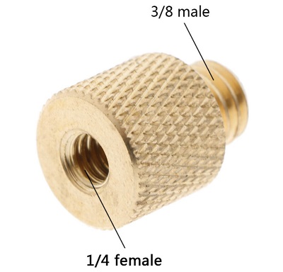 Kovová redukce samice 1/4" na samce 3/8"