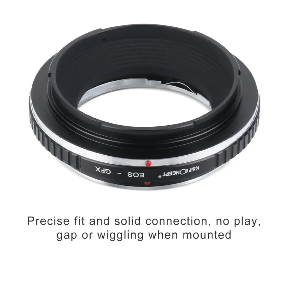 Redukce K&F Concept z objektivu Canon EOS na FUJI GFX